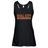 Durham Bull City Vintage 80s Retro Style Ladies Essential Flowy Tank