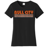 Durham Bull City Vintage 80s Retro Style Women's T-Shirt