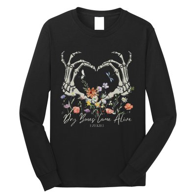 Dry Bones Come Alive Funny Skeleton Hands Long Sleeve Shirt