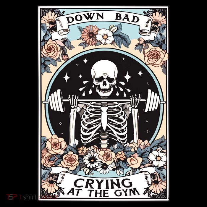 Down Bad Crying At The Gym Button