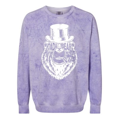 Dada Bear Cool Bear Colorblast Crewneck Sweatshirt