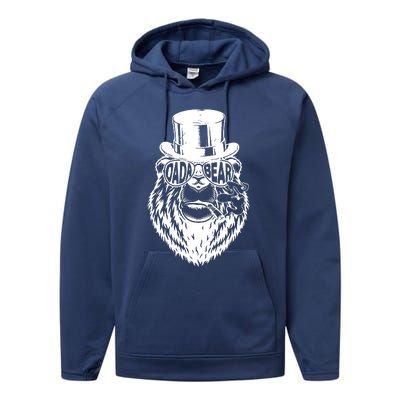 Dada Bear Cool Bear Performance Fleece Hoodie