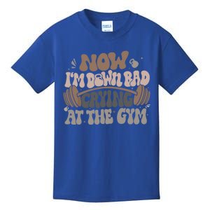 Down Bad Crying At The Gym Cute Gift Kids T-Shirt