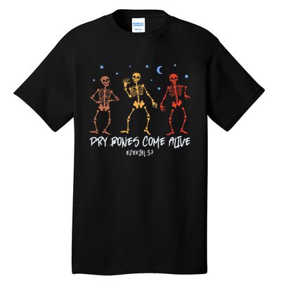 Dry Bones Come Alive Funny Skeleton Dancing Tall T-Shirt