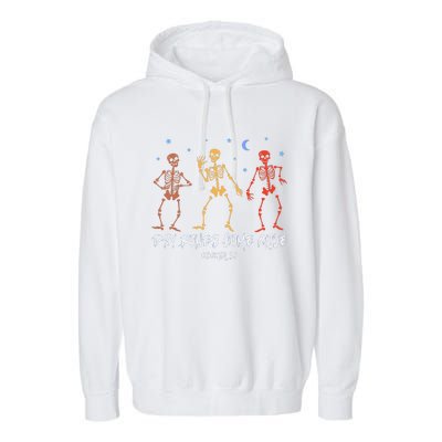 Dry Bones Come Alive Funny Skeleton Dancing Garment-Dyed Fleece Hoodie