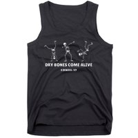 Dry Bones Come Alive Halloween Christian Dancing Skeleton Tank Top