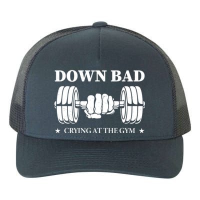 Down Bad Crying At The Gym Gift Crying At The Gym Cute Gift Yupoong Adult 5-Panel Trucker Hat