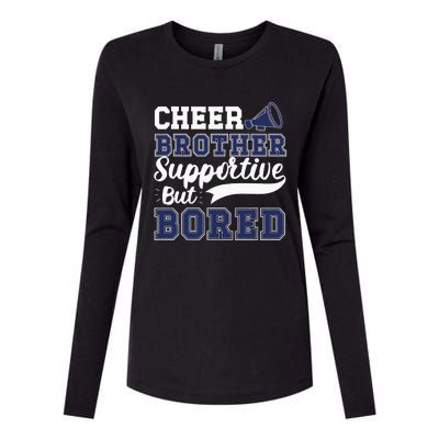 Dance Brother Cheer Brother Of A Cheerleader Brother Womens Cotton Relaxed Long Sleeve T-Shirt