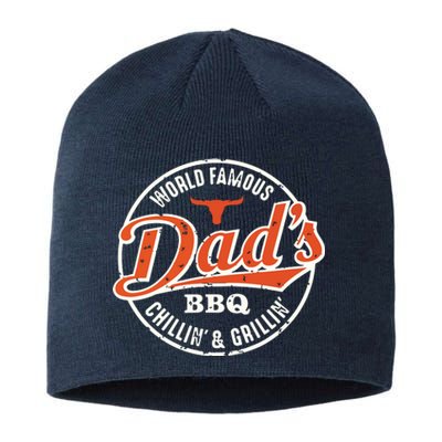 Dad's BBQ Chilling And Grilling Vintage Sustainable Beanie