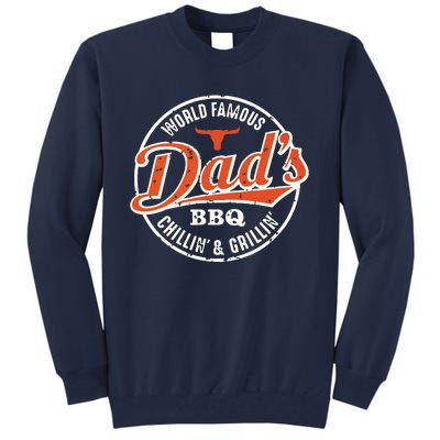 Dad's BBQ Chilling And Grilling Vintage Tall Sweatshirt