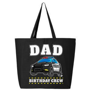 Dad Birthday Crew Police Car Policeman Officer Daddy Papa 25L Jumbo Tote