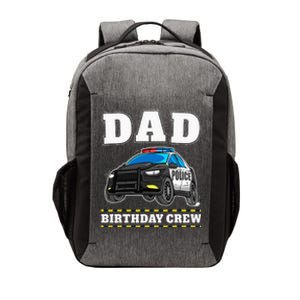 Dad Birthday Crew Police Car Policeman Officer Daddy Papa Vector Backpack