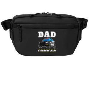 Dad Birthday Crew Police Car Policeman Officer Daddy Papa Crossbody Pack