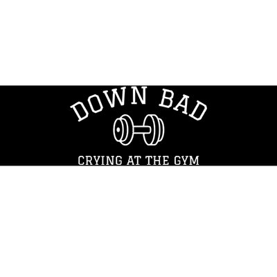 Down Bad Crying At The Gym Ttpd Bumper Sticker