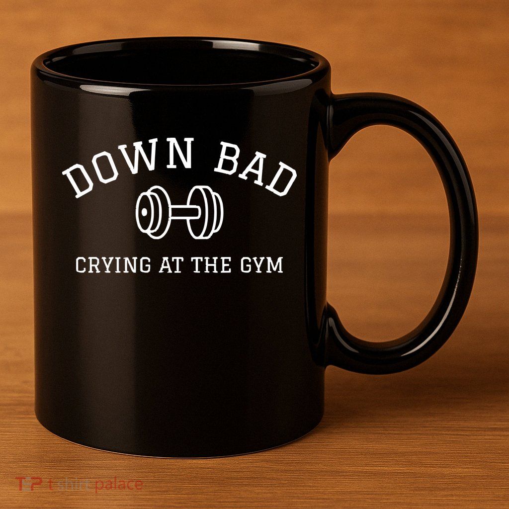 Down Bad Crying At The Gym Ttpd 11oz C Handle Ceramic Mug