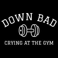 Down Bad Crying At The Gym Ttpd Drawstring Bag