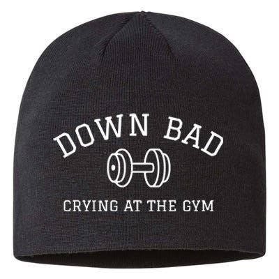 Down Bad Crying At The Gym Ttpd Sustainable Beanie