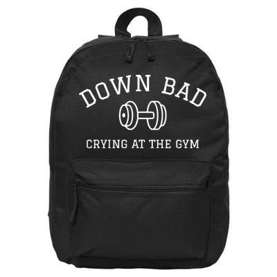 Down Bad Crying At The Gym Ttpd 16 in Basic Backpack