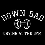 Down Bad Crying At The Gym Ttpd Toddler Hoodie