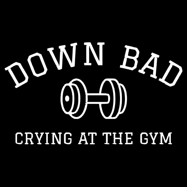 Down Bad Crying At The Gym Ttpd Toddler Hoodie