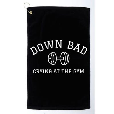 Down Bad Crying At The Gym Ttpd Golf Towel