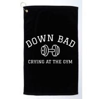 Down Bad Crying At The Gym Ttpd Golf Towel