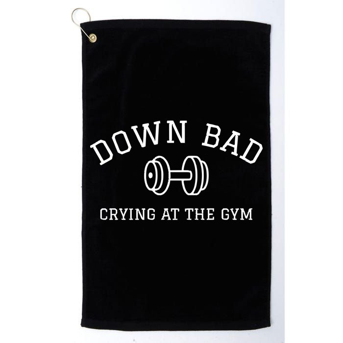Down Bad Crying At The Gym Ttpd Golf Towel