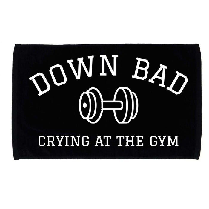 Down Bad Crying At The Gym Ttpd Microfiber Hand Towel