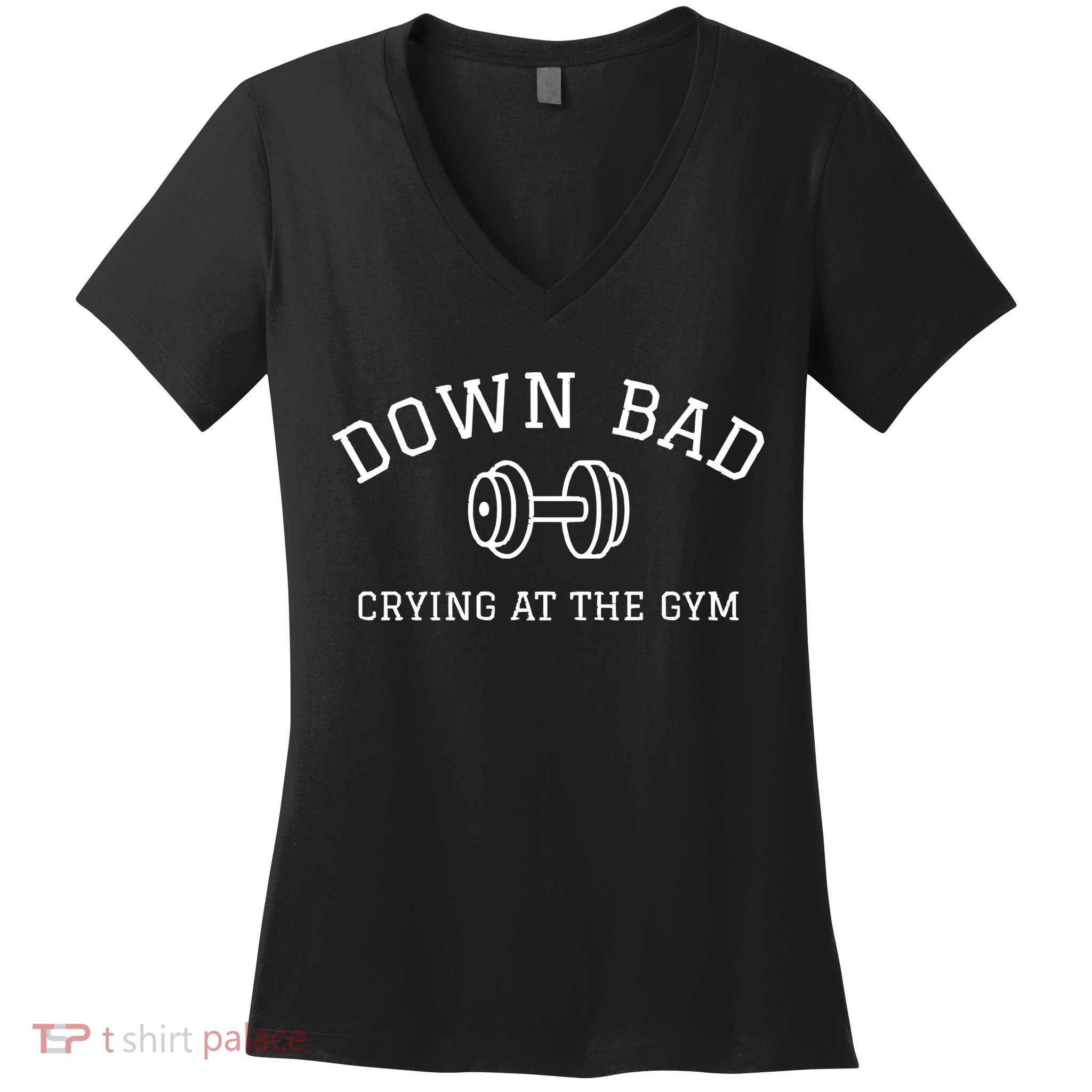 Down Bad Crying At The Gym Ttpd Women's V-Neck T-Shirt