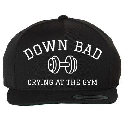 Down Bad Crying At The Gym Ttpd Wool Snapback Cap