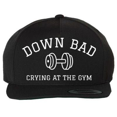 Down Bad Crying At The Gym Ttpd Wool Snapback Cap