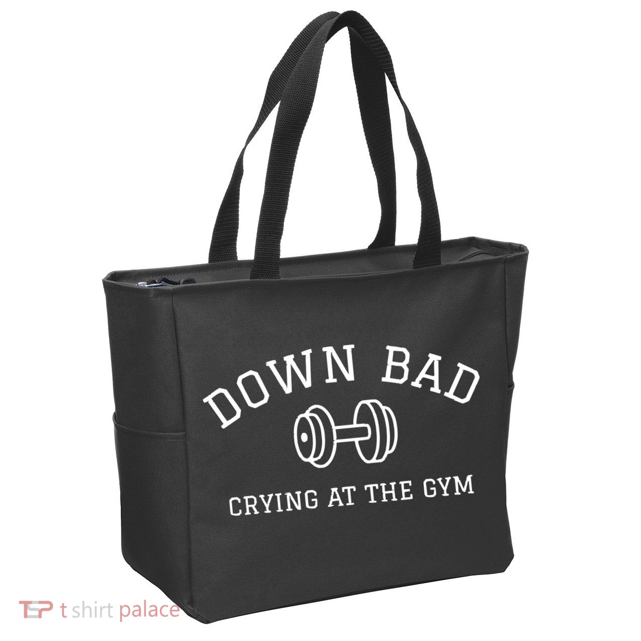 Down Bad Crying At The Gym Ttpd Zip Tote Bag