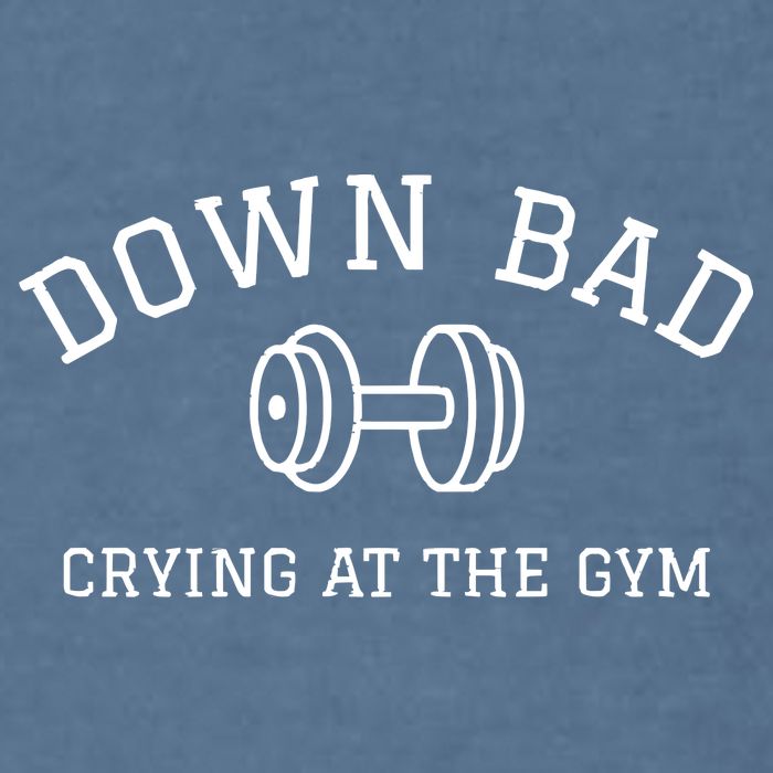 Down Bad Crying At The Gym Ttpd Garment-Dyed Sweatshirt