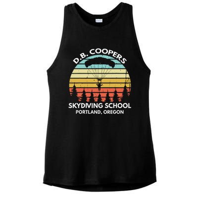 D. B. Coopers Skydiving School Portland Oregon Ladies PosiCharge Tri-Blend Wicking Tank