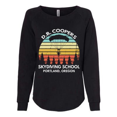 D. B. Coopers Skydiving School Portland Oregon Womens California Wash Sweatshirt