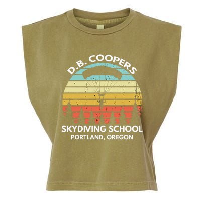 D. B. Coopers Skydiving School Portland Oregon Garment-Dyed Women's Muscle Tee