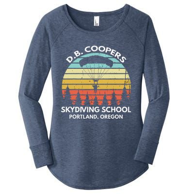 D. B. Coopers Skydiving School Portland Oregon Women's Perfect Tri Tunic Long Sleeve Shirt