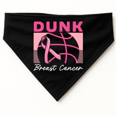 Dunk Breast Cancer Basketball Player Breast Cancer Awareness USA-Made Doggie Bandana