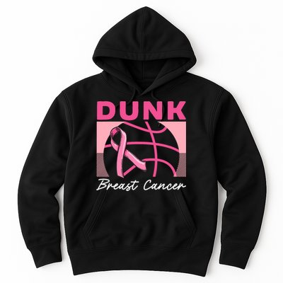 Dunk Breast Cancer Basketball Player Breast Cancer Awareness Hoodie