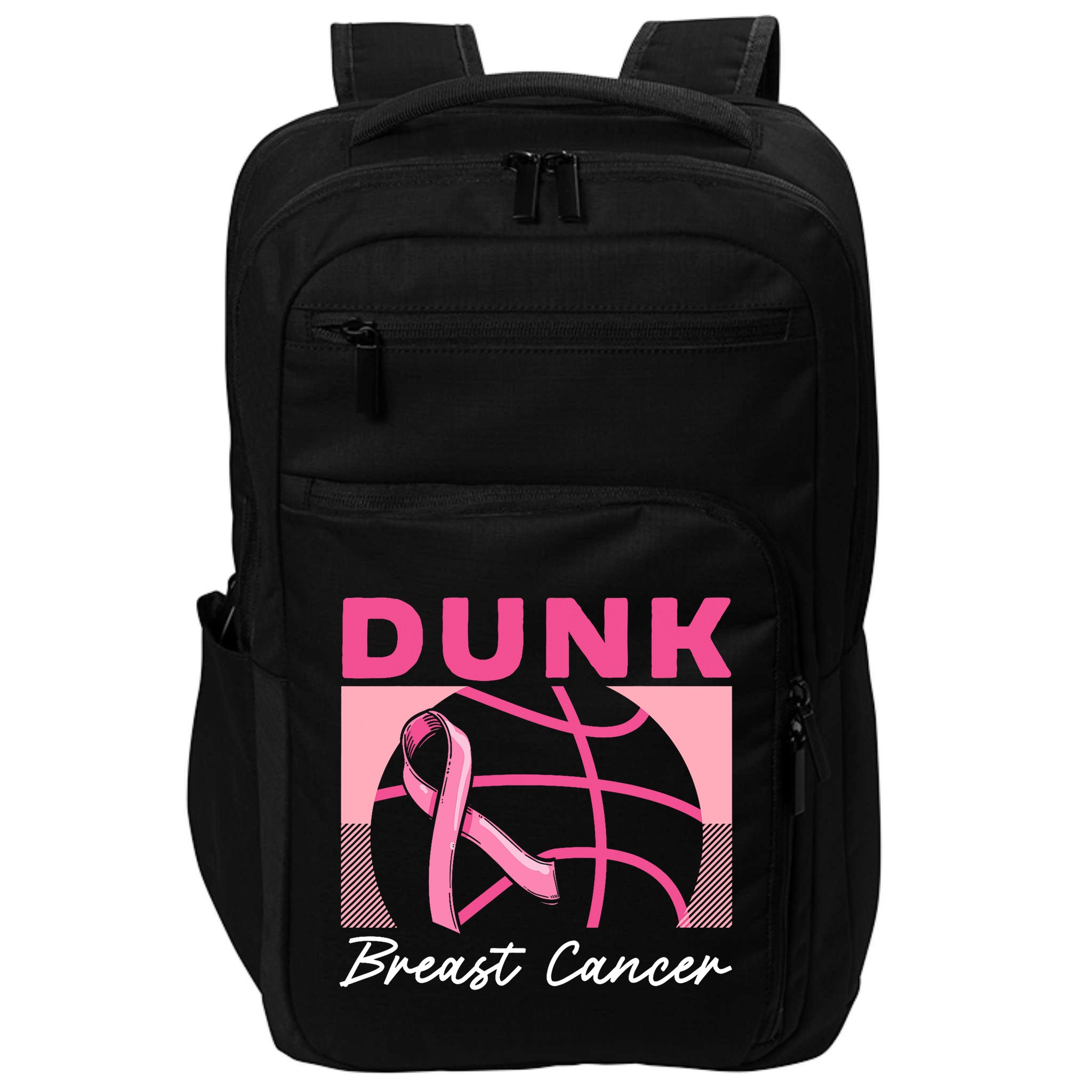 Dunk Breast Cancer Basketball Player Breast Cancer Awareness Impact Tech Backpack