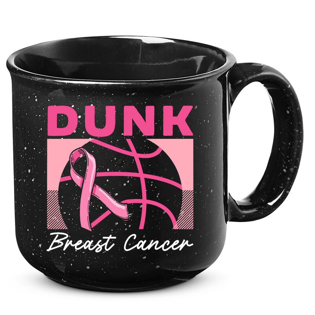 Dunk Breast Cancer Basketball Player Breast Cancer Awareness 15oz Campfire Ceramic Mug
