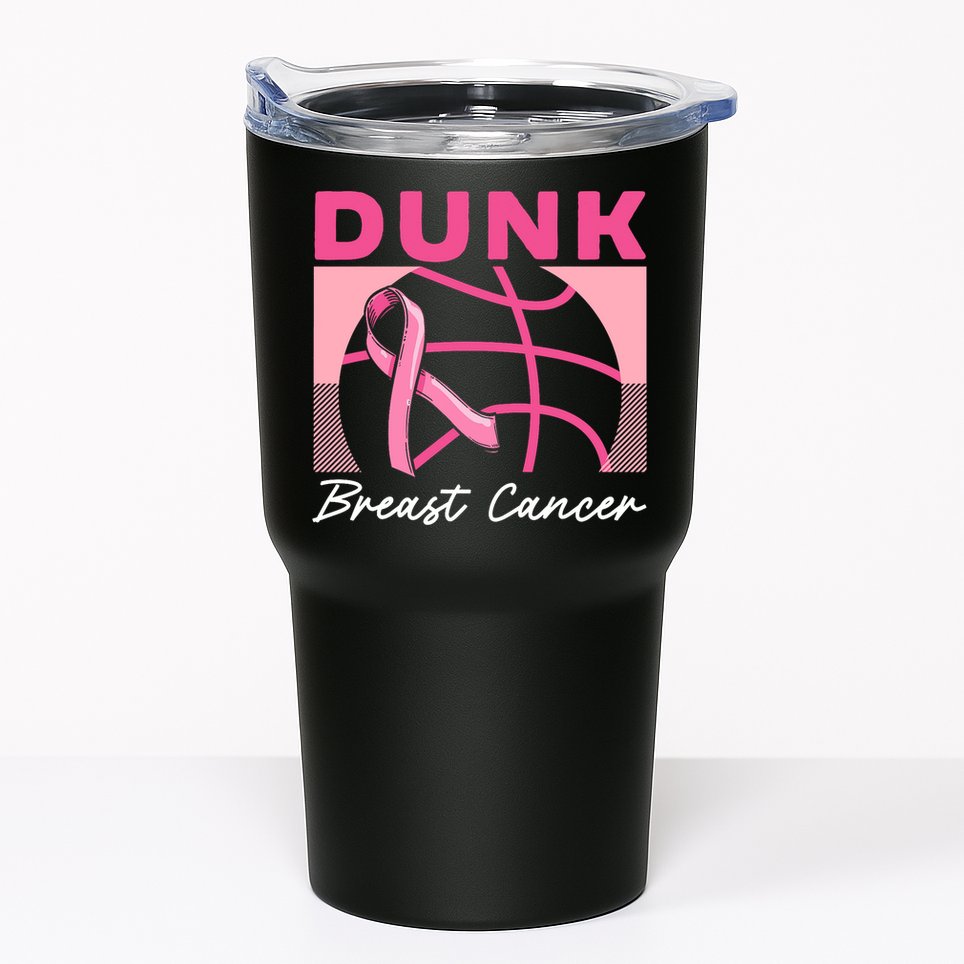 Dunk Breast Cancer Basketball Player Breast Cancer Awareness Tumbler