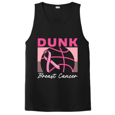 Dunk Breast Cancer Basketball Player Breast Cancer Awareness PosiCharge Competitor Tank