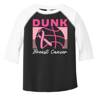 Dunk Breast Cancer Basketball Player Breast Cancer Awareness Toddler Fine Jersey T-Shirt