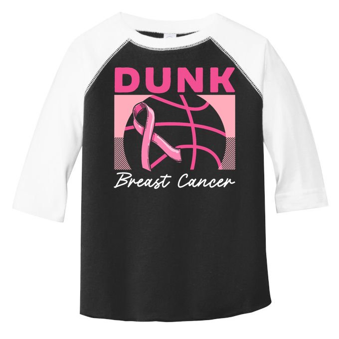 Dunk Breast Cancer Basketball Player Breast Cancer Awareness Toddler Fine Jersey T-Shirt