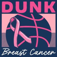 Dunk Breast Cancer Basketball Player Breast Cancer Awareness Infant Baby Jersey Bodysuit