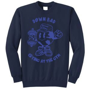 Down Bad Crying At The Gym Good Vibes Ttpd Tall Sweatshirt