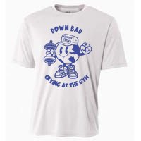 Down Bad Crying At The Gym Good Vibes Ttpd Cooling Performance Crew T-Shirt