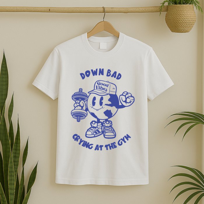 Down Bad Crying At The Gym Good Vibes Ttpd T-Shirt