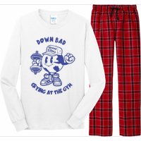 Down Bad Crying At The Gym Good Vibes Ttpd Long Sleeve Pajama Set